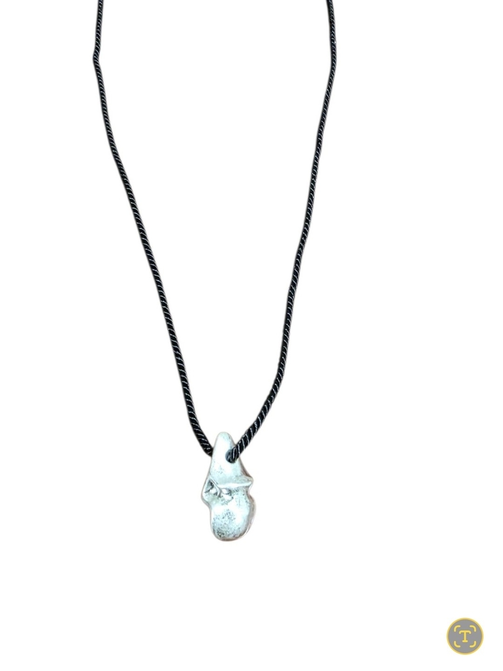 FREE PEOPLE Abstract Pendant Necklace in Silver
